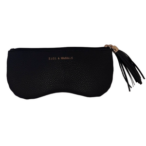 Zigi & Marais Vegan Leather Glass Case Pouch with Tassel - NWT
